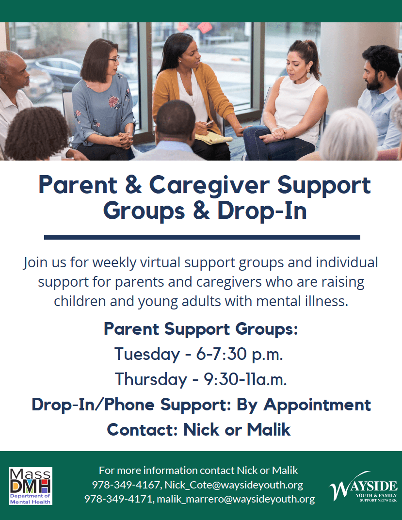 Parent & Caregiver Support Groups & Drop-In - Wayside Youth & Family ...
